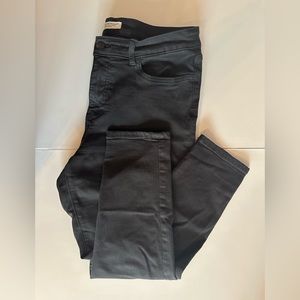Denver Hayes High Rise Skinny Crop Black Jeans